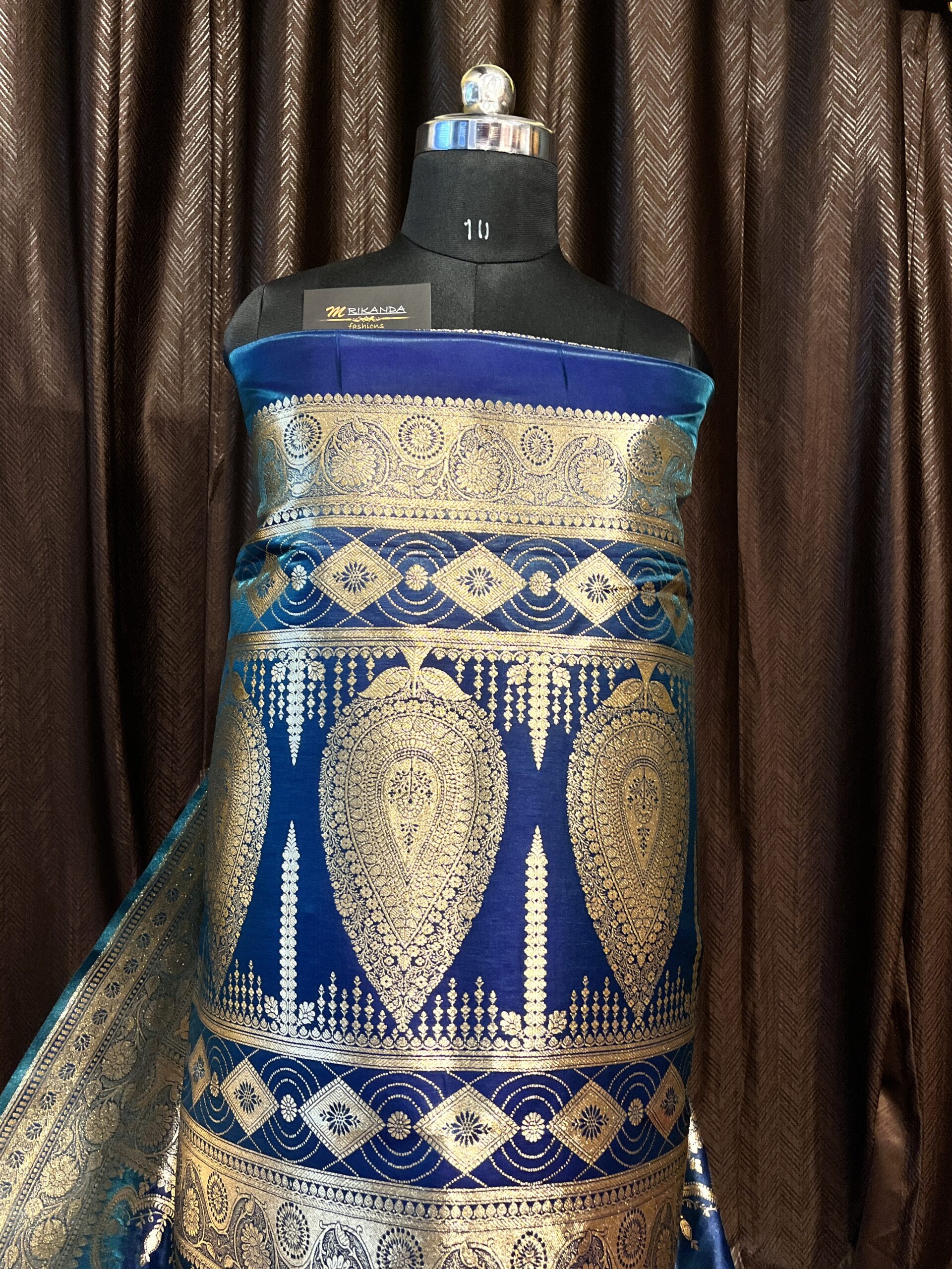 Banarasi Pure Katan Saree with Boota - Image 2