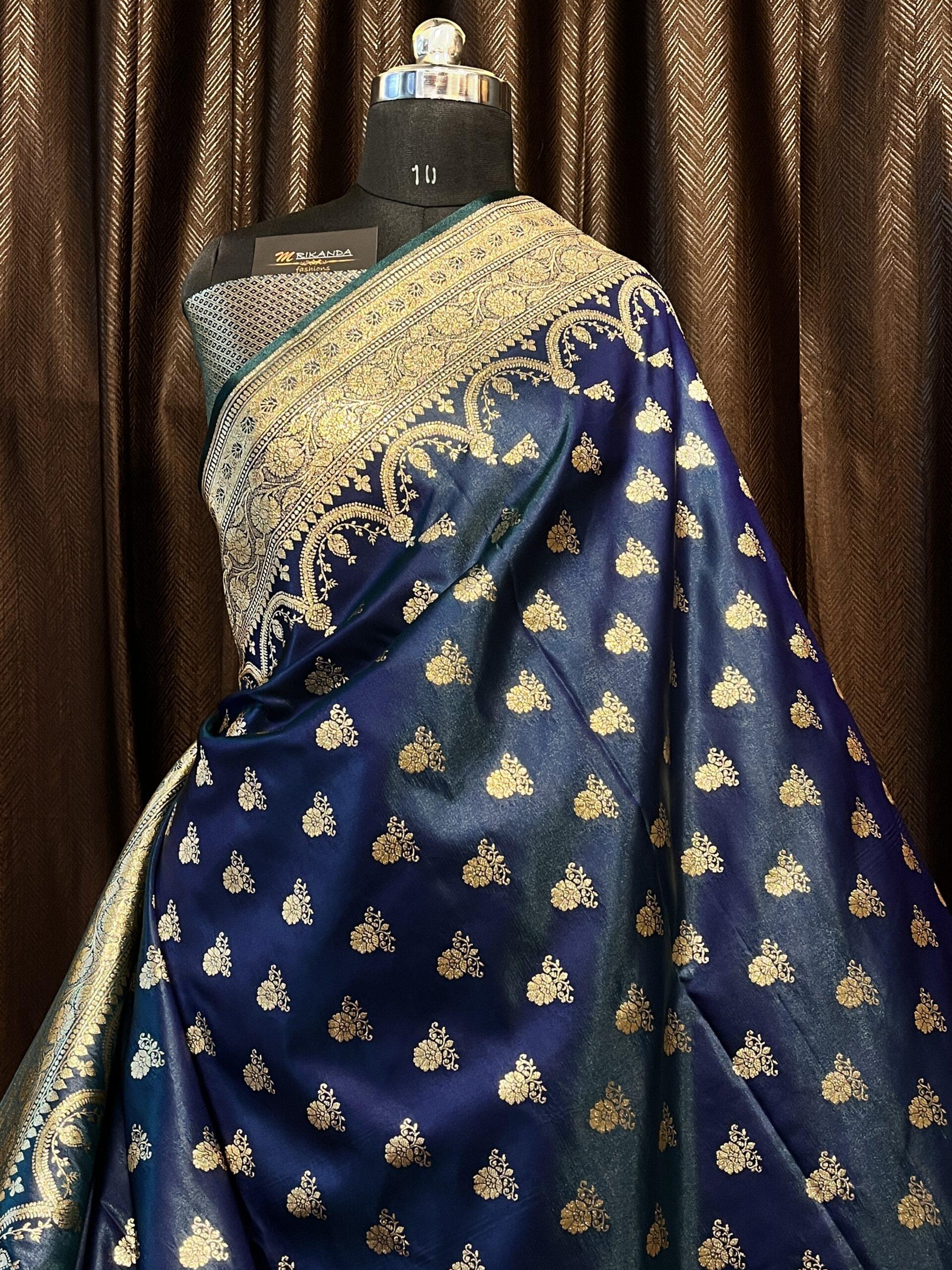 Banarasi Pure Katan Saree with Boota
